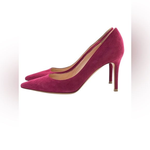 GIANVITO ROSSI 85 suede pumps - Picture 4 of 12